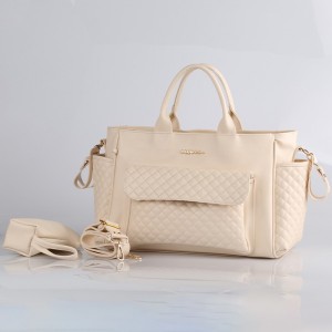 MY Collection 7110 Athena Deri Anne Bebek Bakım Çantası  - KREM / CREAM