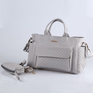 MY Collection 7110 Athena Deri Anne Bebek Bakım Çantası  - GRİ / GREY