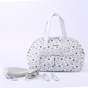 MY Collection 7171 Candy Tek Anne Bebek Bakım Çantası - KÜÇÜK ÇİÇEK MAVİ