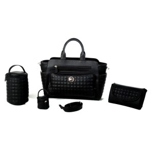 MY Collection 7280 Juno Anne Bebek Bakım Çanta Seti - SİYAH / BLACK