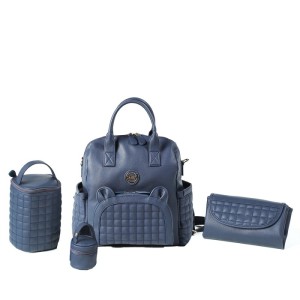 MY Collection 7270 Kitty Anne Bebek Bakım Çanta Seti - LACİVERT/NAVY BLUE