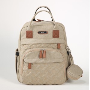 MY Collection 6690 Lucky Keten Anne Bebek Bakım Sırt Çantası - VİZON / MINK 