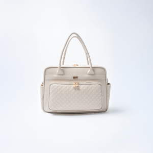 7355 - ZELİNA DERİ BEBE BAKIM ÇANTASI - BEJ / BEIGE