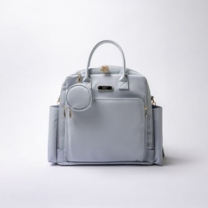 MY Collection 7310 Maia Deri Anne Bebek Bakım Sırt Çantası - MAVİ / BLUE