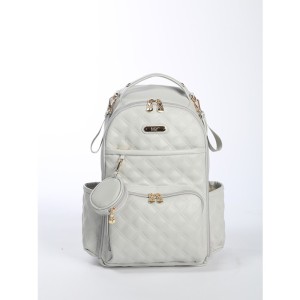 MY Collection 7300 Oeste Deri Anne Bebek Bakım Sırt Çantası - GRİ / GREY