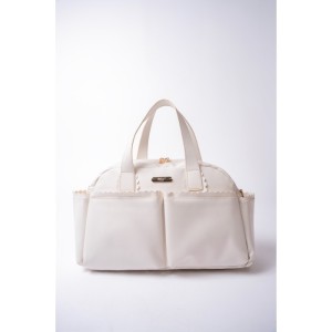 7390 - LAİLA DERİ BEBE BAKIM ÇANTASI - KREM / CREAM