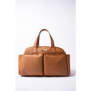 7390 - LAİLA DERİ BEBE BAKIM ÇANTASI - TABA / TAN